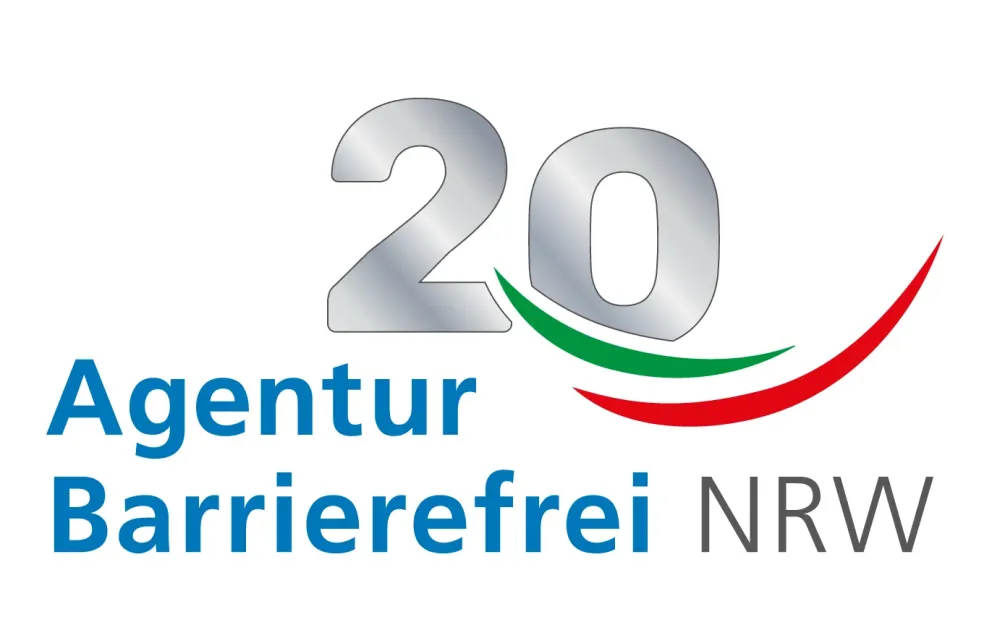 Logo 20 Jahre Agentur Barrierefrei NRW