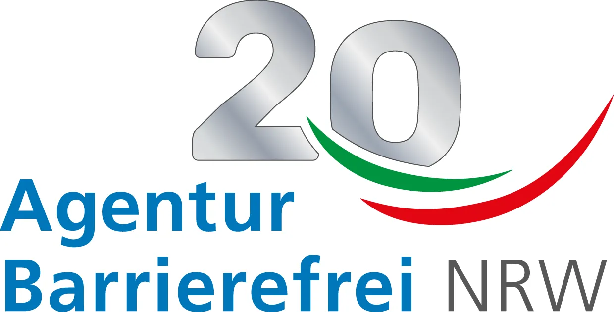 Logo 20 Jahre - Agentur Barrierefrei NRW