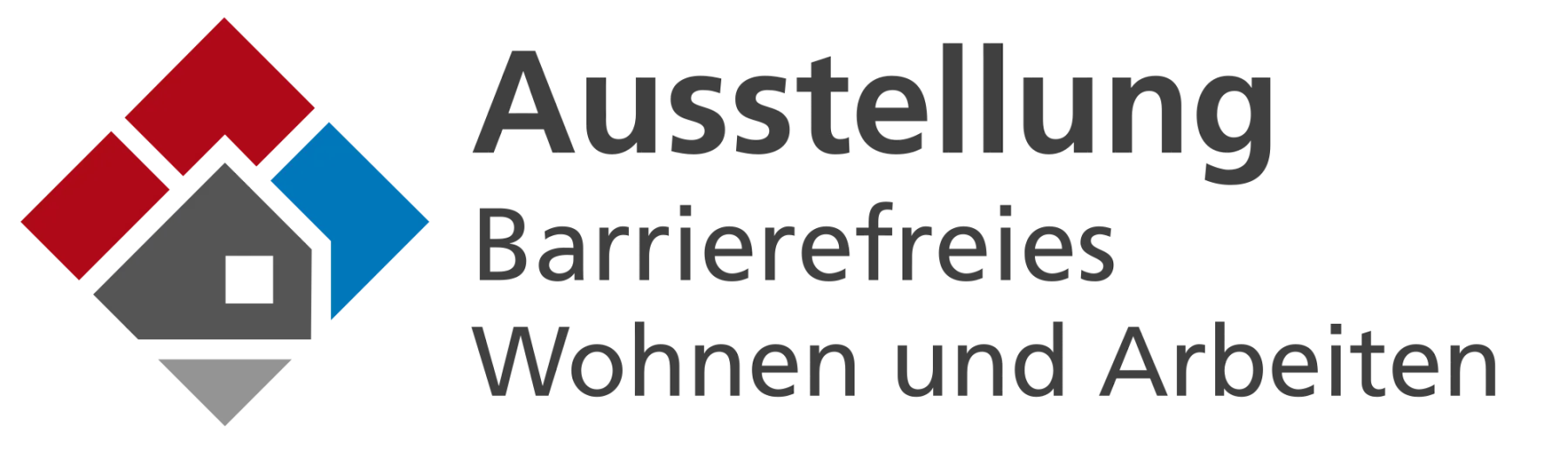 Logo der Ausstellung Barrierefreies Wohnen und Arbeiten.