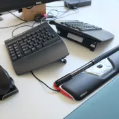 Rollenmaus, Linkshänder Maus, ergonomische Tastatur
