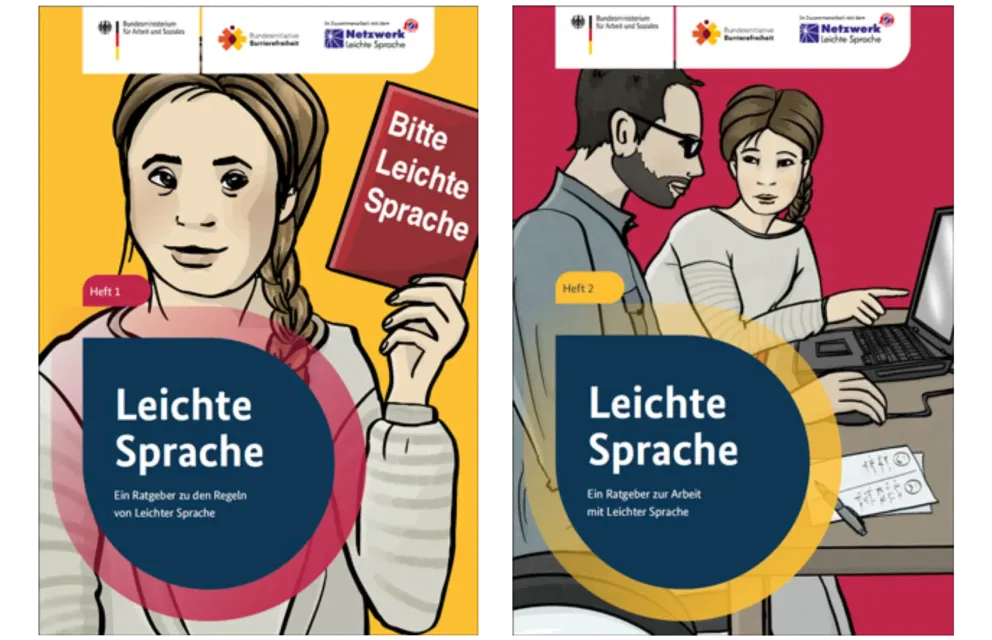 Deckblätter der beiden BMAS-Ratgeber.